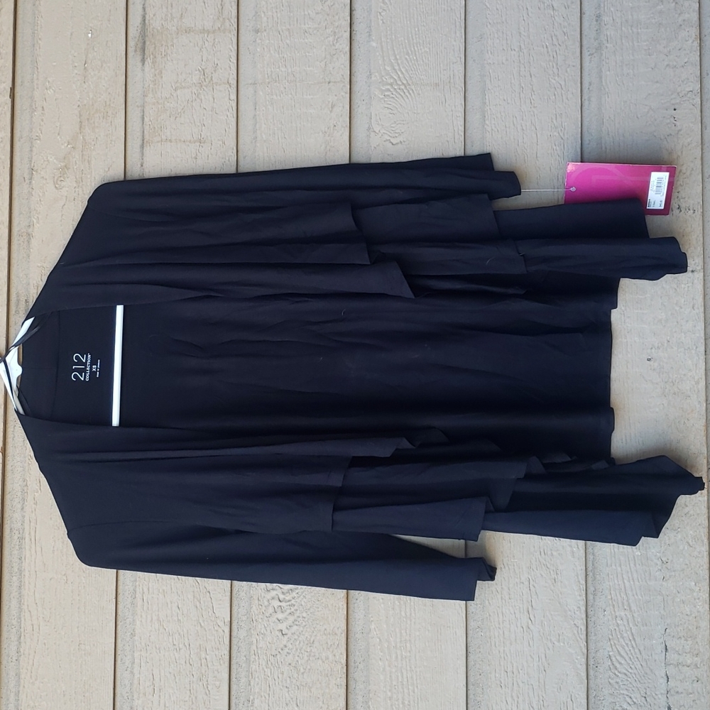 212 collection black cardigan size xs